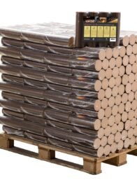 960kg Pollmeier - Runde Buchen Briketts in 10kg-Packungen